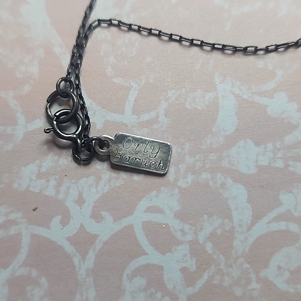 Elegant Silver Cross & Saint Christopher Pendant Necklace By Orly Baruch - Picture 3 of 6